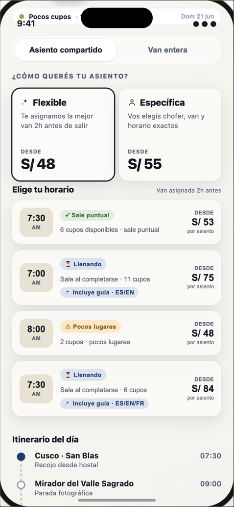 Reserva como prefieras